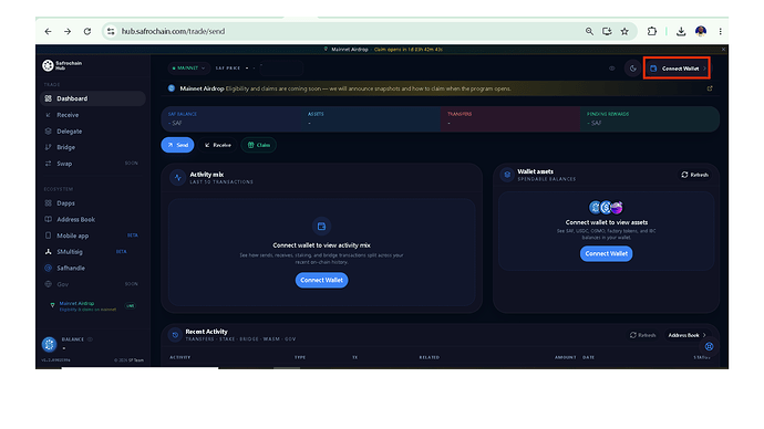 Connect wallet