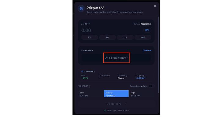 select validatror